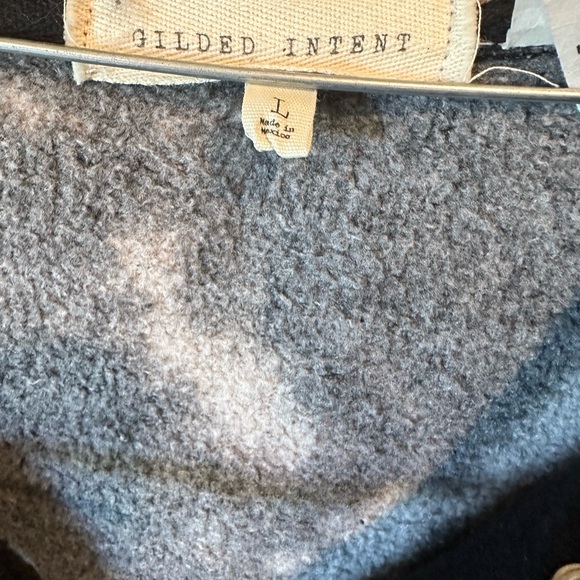 Gilded Intent Black and White Graphic Hoodie - Picture 3 of 6